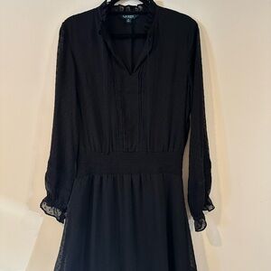 Lauren Ralph Lauren Black Long Sleeve Dress